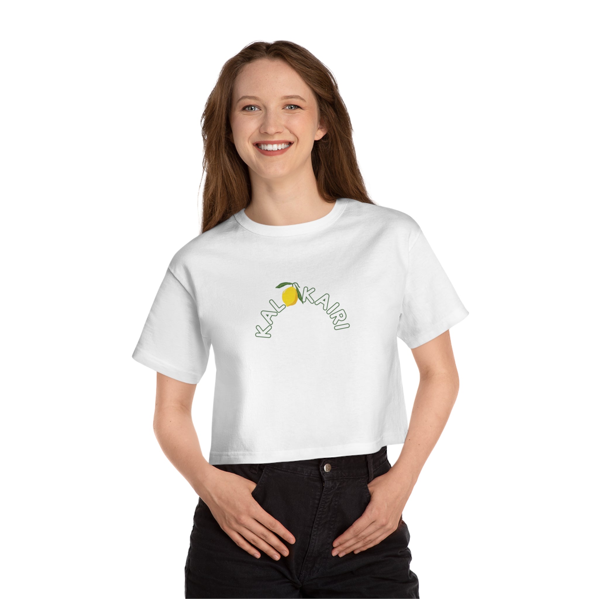 Champion Women's Heritage Cropped T-Shirt - Lemon – A & A Greek Shop