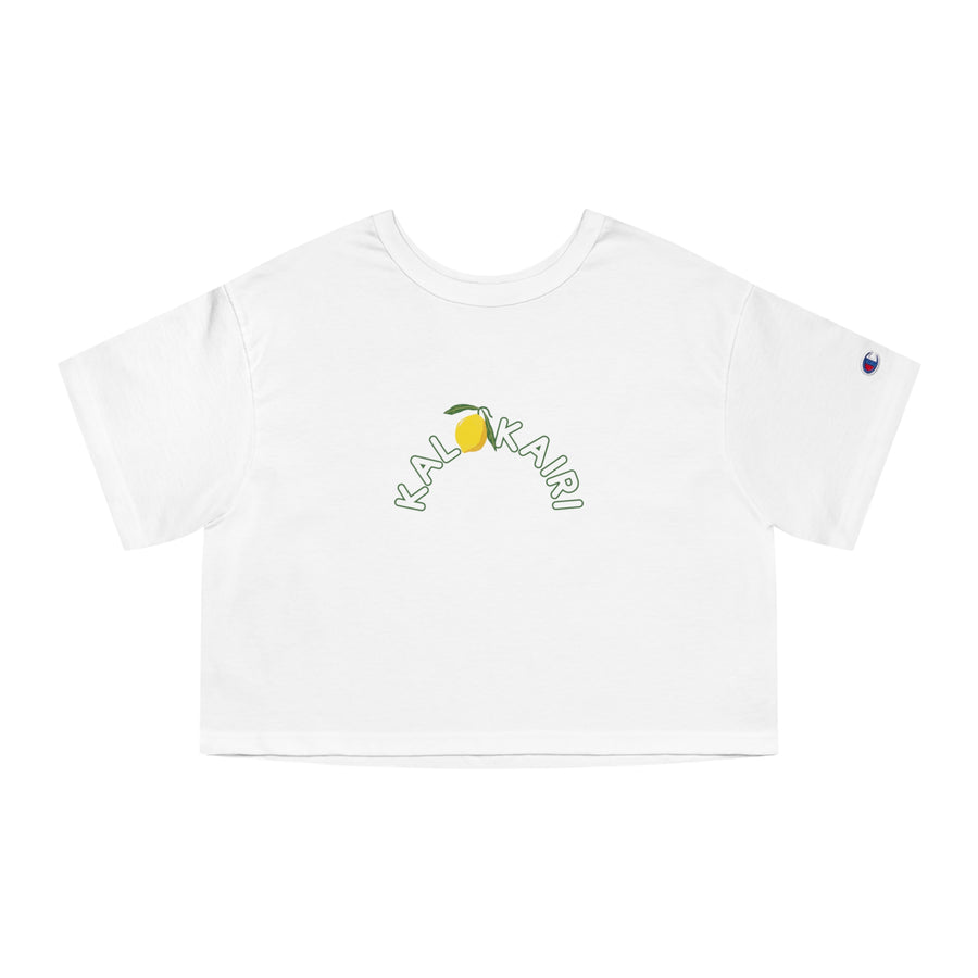 Champion Women's Heritage Cropped T-Shirt - Lemon